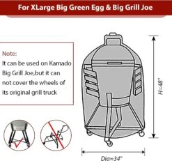 34 Inch Dia Full Cover For XLarge Big Green Egg Kamado, Big Grill Joe Ceramic Grills -Cheap Grill Store 71upoDaVGTL. AC SL1500