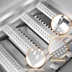 Heat Plate Shield Kit For Bull 16631, 16520, Bull Angus 4 Burner 47629, BBQ Gas Grill Heat Shield Burner Cover Flame Tamer -Cheap Grill Store 71w6PYEKeaL. AC SL1500