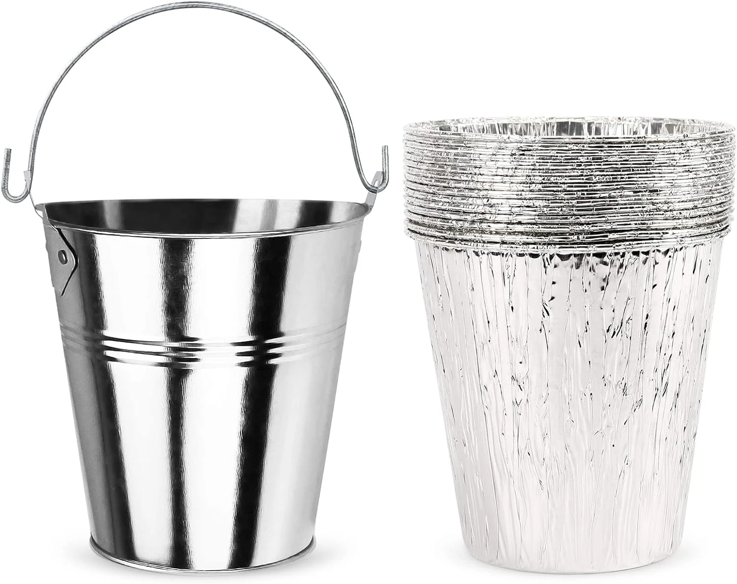 Wood Pellet Grill GMG Green Mountain Grills Drip Grease Bucket And 15 Pack Disposable Foil Liners Kit 3 Wood Pellet Grill GMG Green Mountain Grills Drip Grease Bucket And 15 Pack Disposable Foil Liners Kit