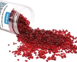 2 Lbs Jar 3-6mm Red Round Crushed Fire Pit Glass Glitter Glass Pebbles Gravel Stone For Crafts Resin Art, Garden Decoration, Fireplace -Cheap Grill Store 71wmC3b2QeL. AC SL1500