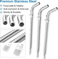 Parts Kit For Walmart Expert 720-1049 3 Burner Gas Grill, 3 Pack Porcelain Steel Heat Plate Shield Stainless Steel Burner Tube Set -Cheap Grill Store 71x2tIigBTL. AC SL1500