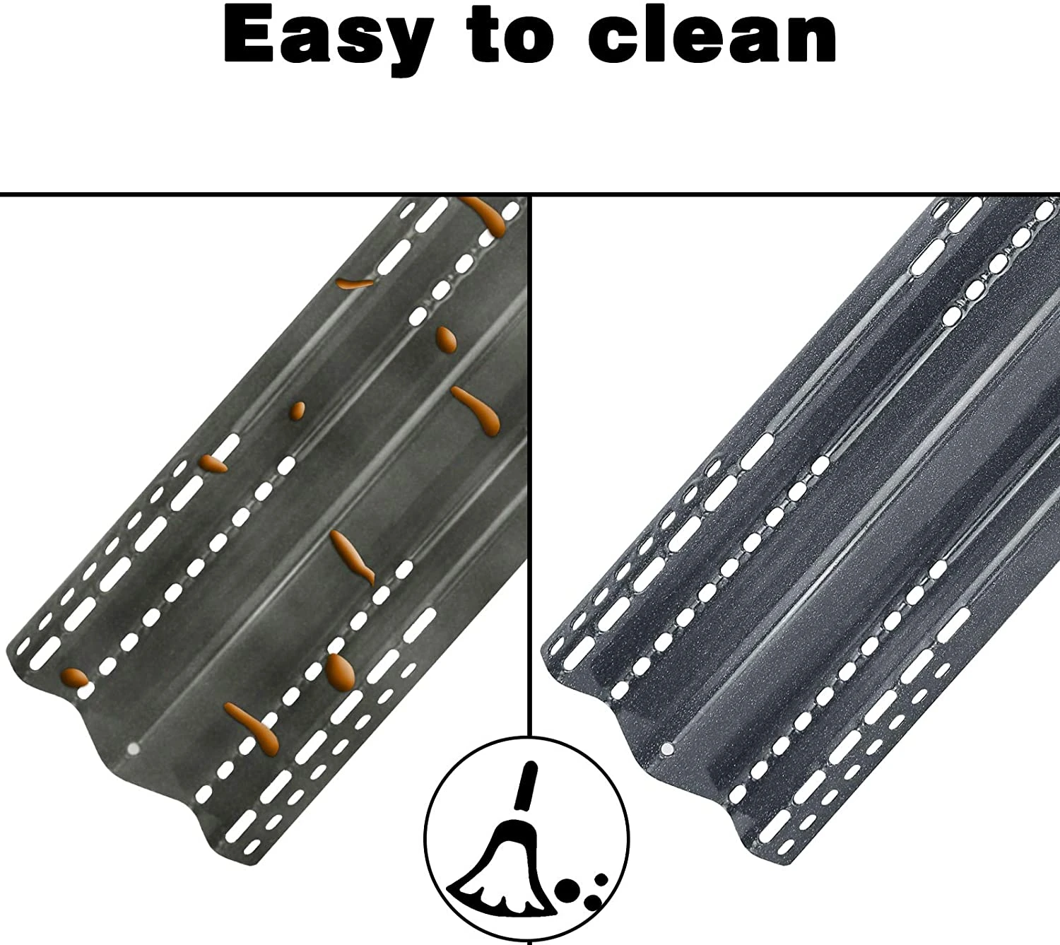 4Pcs Heat Plates Shield Sear Plate Replacement Parts For Saber Gas Grills 11 4Pcs Heat Plates Shield Sear Plate Replacement Parts For Saber Gas Grills - Image 9