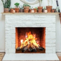 Gas Fireplace Logs, Ventless Ceramic Logs For Gas Fire Pits, 6 PCS White Birch Wood Set, Electric, Propane Gas Fireplace Decorative Inserts -Cheap Grill Store 71zVrJ3I2NL. AC SL1500