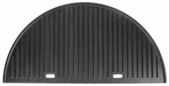 Half Moon Cast Iron Griddle For X Large Big Green Egg (XL) Kamado Grill, Reversible Gridde 24"