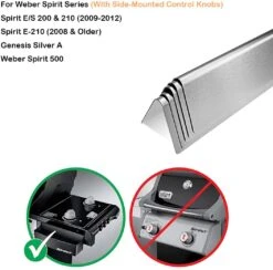 Repair Kit For Weber Spirit Side Knobs E-200, S-200, E-210, S-210 And Spirit 500 2 Burner Grills, Grill Burner + Flavor Bar + Ignitor+ Drip Pan -Cheap Grill Store 7535ss 3aa35176 40a2 45b1 a626 0fdabd95c4b2