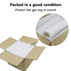 Gas Fireplace Logs, Ventless Ceramic Logs For Gas Fire Pits, 6 Pcs, Electric, Propane Gas Fireplace Decorative Inserts -Cheap Grill Store 7 2be14fe6 a68e 4ea3 9bef ff07276c691d