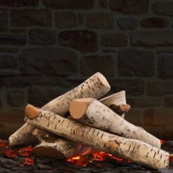Gas Fireplace Logs, Ventless Ceramic Logs For Gas Fire Pits, 6 Pcs, Electric, Propane Gas Fireplace Decorative Inserts -Cheap Grill Store 7 719c34f6 a94b 47f7 b4a0 7af8048fd17b