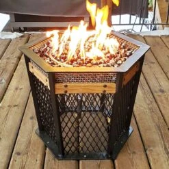 Amber Fire Glass Diamonds Luster Reflective Tempered Rocks For Fire Pit, 10 Pounds 1 Inch For Natural Or Propane Fireplace -Cheap Grill Store 81 lRXsEI L. AC SL1500