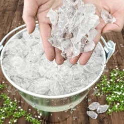 10 Pounds 1/2'' Clear Tempered Fire Glass Rocks For Fire Pit For Gas Fireplace, Safe For Outdoors And Indoors Decoration -Cheap Grill Store 81 ocqSIqGL. AC SL1500