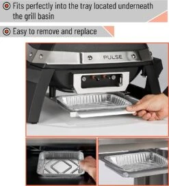 6415 22 Pack Silver Small Drip Pans Fits Weber Charcoal Kettles, Pulse, Weber Q Series, Spirit And Genesis Series Grills -Cheap Grill Store 81311nAyNfL. AC SL1500