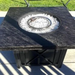 10 Pounds 1/2'' Clear Tempered Fire Glass Rocks For Fire Pit For Gas Fireplace, Safe For Outdoors And Indoors Decoration -Cheap Grill Store 813xqv0djiL. AC SL1500