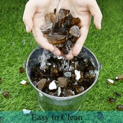 1/2'' Patio Heaters Copper Fire Glass Reflective Tempered Fire Rocks For Fire Pits, Fireplace And Fire Bowl -Cheap Grill Store 8158DT4N2tL. AC SL1500