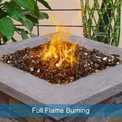 1/2'' Patio Heaters Copper Fire Glass Reflective Tempered Fire Rocks For Fire Pits, Fireplace And Fire Bowl -Cheap Grill Store 816GrQiZADL. AC SL1500