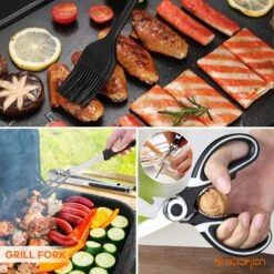 34 Pcs Griddle Accessories Kit, Flat Top Grill Tools Set For Blackstone, Camp Chef, Etc, Grilling Spatula, Scraper, Carry Bag, Cleaning Accessories -Cheap Grill Store 817ikkWhIhL. AC SL1500