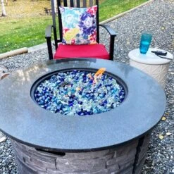 Fire Glass Diamonds Luster Reflective Tempered Rocks For Fire Pit, 10 Pounds 1 Inch For Natural Or Propane Fireplace -Cheap Grill Store 817zDLX OcL. AC SL1500