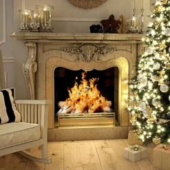 Gas Fireplace 6pcs Large Size Ceramic White Birch Wood Inserts Logs For Vented, Ventless, Electric, Propane Gas Fireplace Fire Pit Firebowl -Cheap Grill Store 818MHgBKJTL. AC SL1500