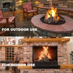 8Pcs Small Ceramic Wood Logs & Accessories For All Types Of Gas Fire Pits Inserts, Ventless & Vented, Propane, Gel, Ethanol, Outdoor Fireplaces -Cheap Grill Store 818nIgKjlYL. AC SL1500