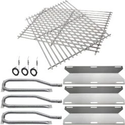 BBQ Repair Kit For Jenn Air 720-0336, 720-0511 Etc, Burners, Heat Plates, Grates, Igniters Replacement Set
