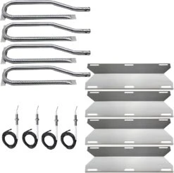 BBQ Replacement Parts For Jenn Air 720-0337, 720-0339, 720-0511, 720-0512 Etc Grills, BBQ Burners, Heat Plates Set