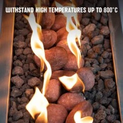 24pcs Brick Red Light Weight Ceramic Fiber Pebble Stones For Indoor, Gas Inserts, Ventless, Vent Free, Electric, Outdoor Fireplaces And Fire Pits -Cheap Grill Store 81DMTKt6RXL. AC SL1500