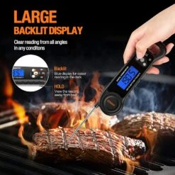 Digital Meat Thermometer For Grilling, Instant Read Food Thermometer Waterproof With Backlight For Cooking, Deep Fry, BBQ, Grill, Smoker And Roast -Cheap Grill Store 81DTjStK5QL. AC SL1500