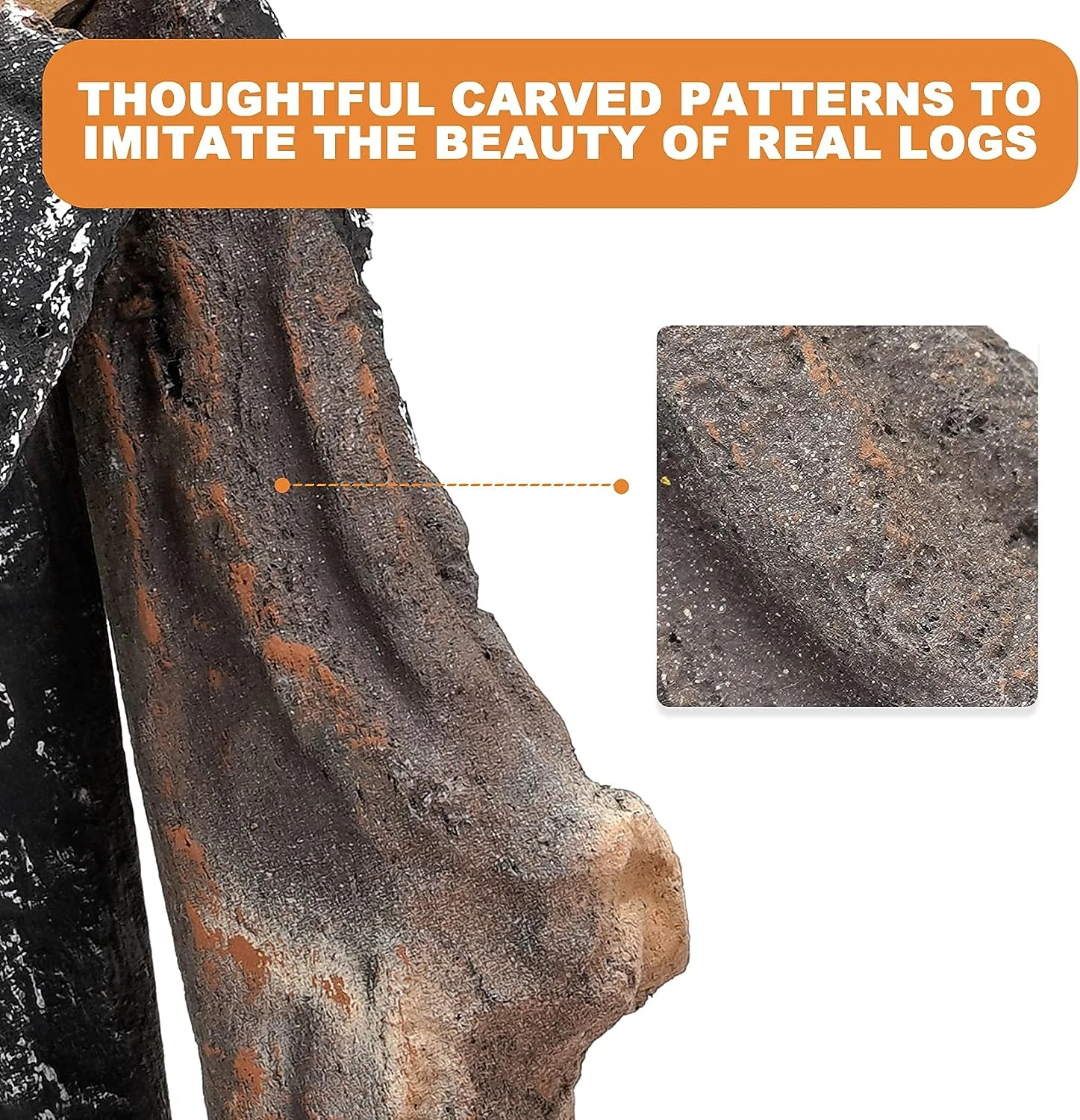 4Pcs Small Birch Ceramic Wood Logs & Accessories For All Types Of Gas Fire Pits Inserts, Ventless & Vented, Propane, Gel, Ethanol, Outdoor Fireplaces 6 4Pcs Small Birch Ceramic Wood Logs & Accessories For All Types Of Gas Fire Pits Inserts, Ventless & Vented, Propane, Gel, Ethanol, Outdoor Fireplaces - Image 4