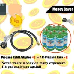 3 Feet Hose Regulator LP Conversion Kit, QCC1/Type 1, Replacement Regulator And Hose For Gas Bbq Grill Models 12 3 Feet Hose Regulator LP Conversion Kit, QCC1/Type 1, Replacement Regulator And Hose For Gas Bbq Grill Models -Cheap Grill Store 81E1zyCREvL. AC SL1500 1