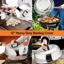 Burger Press Tool, Patty Maker, 12'' Melting Dome Wooden Salt And Pepper Grinder For Griddle Flat Top -Cheap Grill Store 81HVH QrIvL. AC SL1500