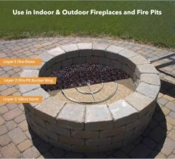 14-20 Mesh Silica Sand For Fire Pits, Fire Places, Gas Fireplace, Base Layer Decoration-10lb Heat And Fire Proof, White Amber -Cheap Grill Store 81I0EFiuDuL. AC SL1500