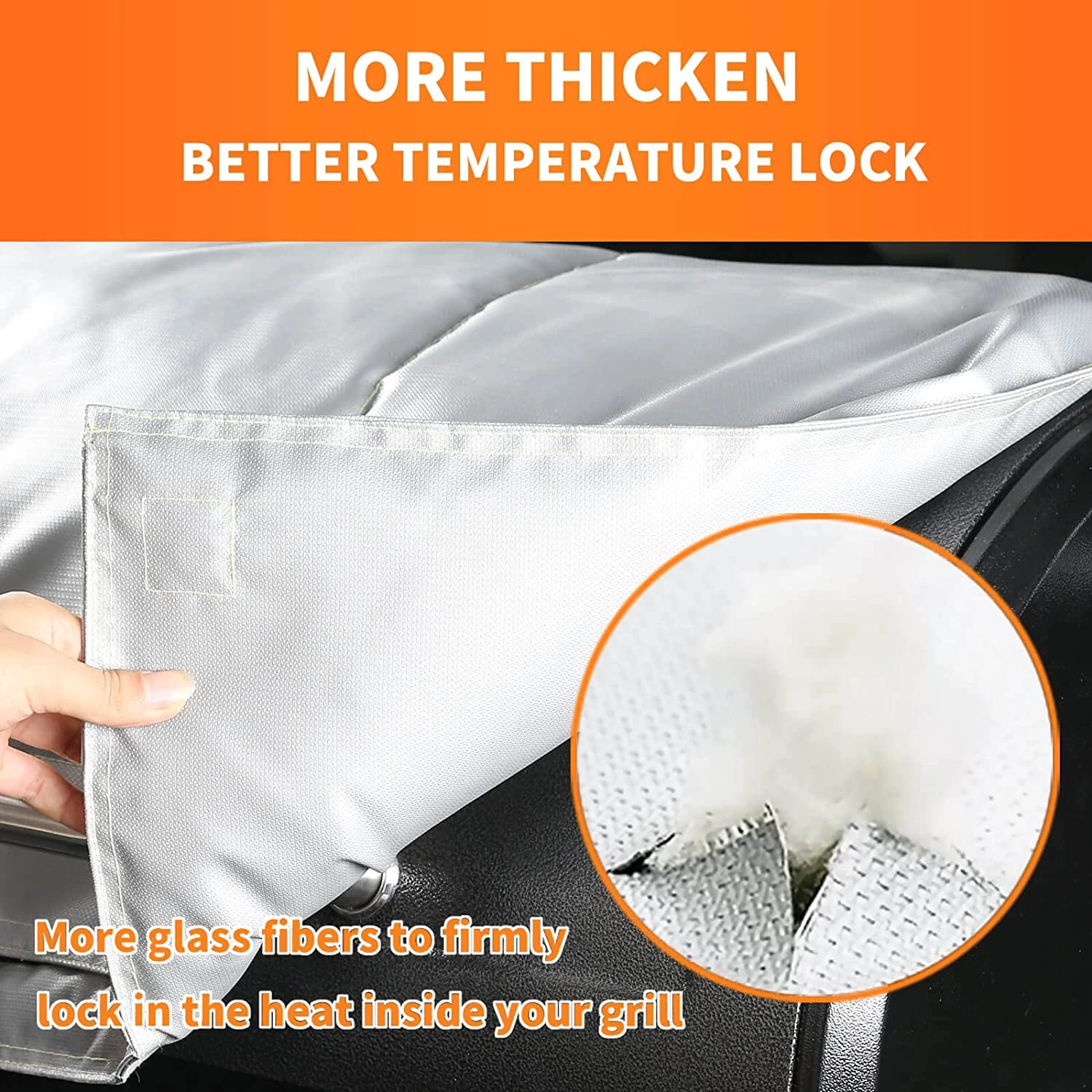 Thermal Insulated Blanket Winter Cover Fits Pit Boss Navigator, Pro Series PB1150, Sportman 1100 And Pro Series 1600 Series Pellet Smoker BBQ Grills 10 Thermal Insulated Blanket Winter Cover Fits Pit Boss Navigator, Pro Series PB1150, Sportman 1100 And Pro Series 1600 Series Pellet Smoker BBQ Grills - Image 8