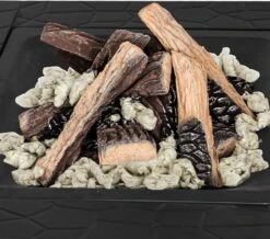 10 Pcs Gas Fireplace Decor Logs With 6 Oz Glowing Embers Set, Inserts Rock Wool And Faux Ceramic Logs For Ventless & Vented, Lp & Ng Gas Fire Pits -Cheap Grill Store 81J2ddh0ltL. AC SL1500