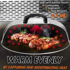 Burger Press Tool, Patty Maker, 12'' Melting Dome Wooden Salt And Pepper Grinder For Griddle Flat Top -Cheap Grill Store 81KiMniYrPL. AC SL1500