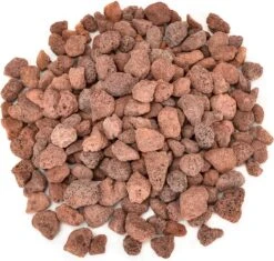Red Premium Lava Rock 10 Pounds Volcanic Lava Stones Granules For Indoor Outdoor Fire Pits Fireplaces Gas Grill, Fish Tank And Landscaping (0.8"-1.2")