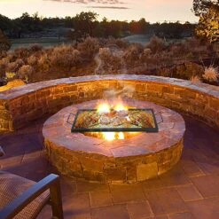 36-Inch Barbecue Rectangle X-Marks Wood Fire Pit Cooking Grill Grate, Outdoor Camping Firepit Accessories -Cheap Grill Store 81LSHPSdvOL. AC SL1500 b7d6ab4c c0d6 468e add5 60459ca5a4f1