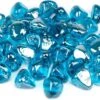 1'' High Luster Reflective Tempered Caribbean Blue Fire Glass Diamonds Rock For Fire Pit, Fireplace, 10 LBS Kit -Cheap Grill Store 81M1fLX YEL. AC SL1500