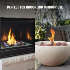 24pcs Brick Red Light Weight Ceramic Fiber Pebble Stones For Indoor, Gas Inserts, Ventless, Vent Free, Electric, Outdoor Fireplaces And Fire Pits -Cheap Grill Store 81O7zQMFoDL. AC SL1500