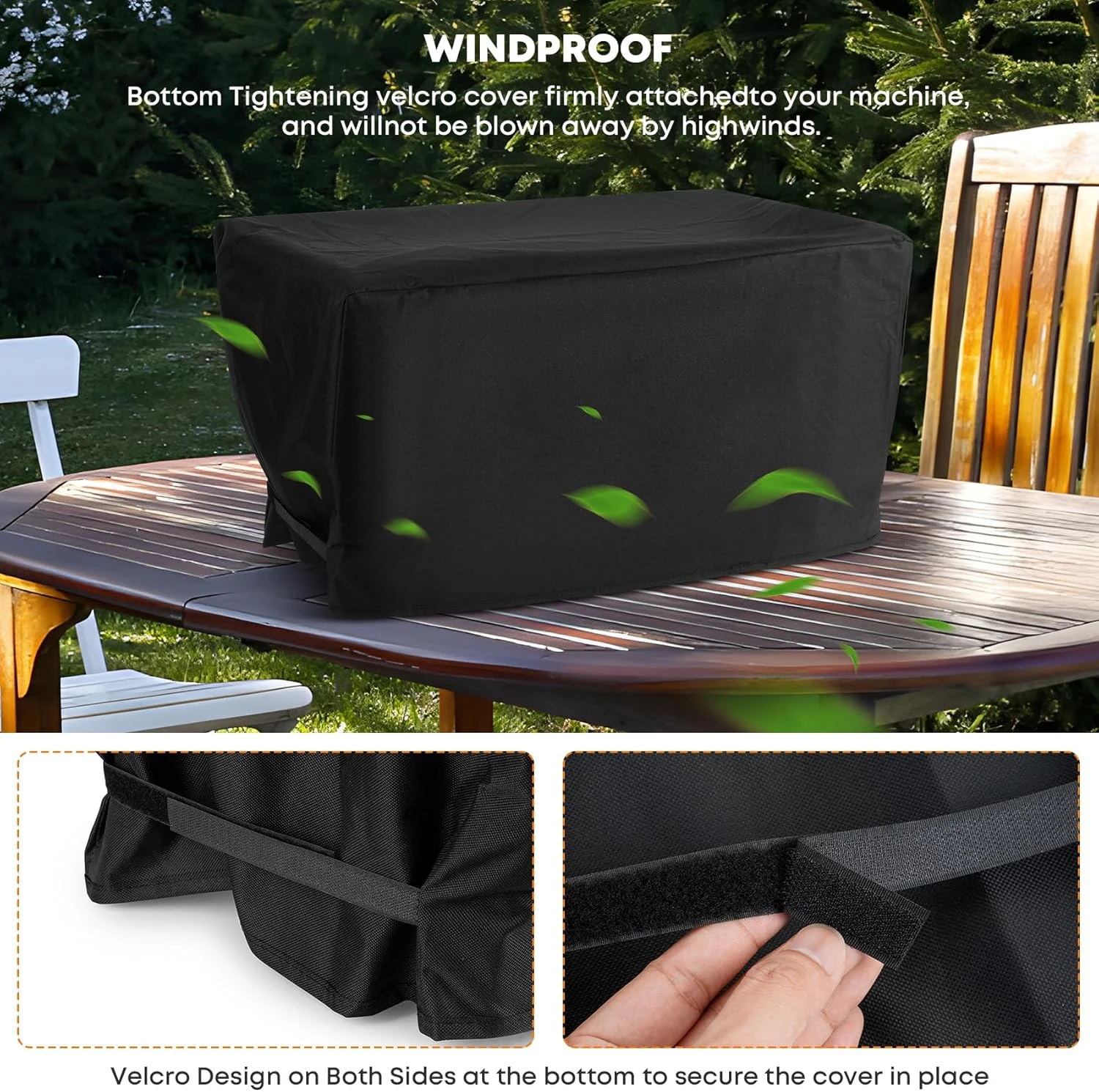 Outdoor Waterproof Gas Grill Cover Fits Cuisinart All Foods Gas Grill, Replacement For Cuisinart CGC-21 6 Outdoor Waterproof Gas Grill Cover Fits Cuisinart All Foods Gas Grill, Replacement For Cuisinart CGC-21 - Image 4