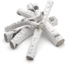 12Pcs Birch Ceramic Wood Fake FireLogs For Indoor Gas Inserts, Ventless & Vented, Propane, Gel, Ethanol, Electric Or Outdoor Fireplaces & Fire Pits -Cheap Grill Store 81RIykVPEAL. AC SL1500