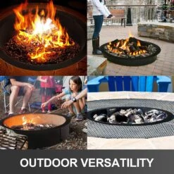 Fire Pit Ring 36-Inch Outer/30-Inch Inner Diameter Gas/Wood Firepit Ring DIY Fire Pit Rim Above Or In-Ground For Backyard, Camping Outdoors -Cheap Grill Store 81TLsf RyL. AC SL1500