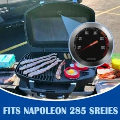 Thermometer Temperature Gauge For Napoleon TravelQ 285 Sreies Portable Gas Grill, Fits Model TQ285X-RD-1-A, PRO285X-BK, TQ285-BL-1, PRO285-BK -Cheap Grill Store 81UyWz162yL. SL1500