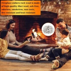 12Oz Glowing Embers Rock Wool Mixed With Vermiculite Crackling Ash For Realistic Fake Coals For Indoor Vented Gas Fireplace Fire Pit Stoves Insert -Cheap Grill Store 81VFlglkJfL. AC SL1500