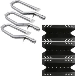 Repair Kit For Kenmore Sears 119.16675, 119.17675, 166750, 176750, BQ06W03-1, BQ06W03-1 Grills, Burner+Heat Plates Kit