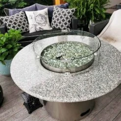 1'' High Luster Reflective Tempered Ultra White Fire Glass Diamonds Rock For Fire Pit, Fireplace, 10 LBS Kit -Cheap Grill Store 81 5olHGNdL. AC SL1500