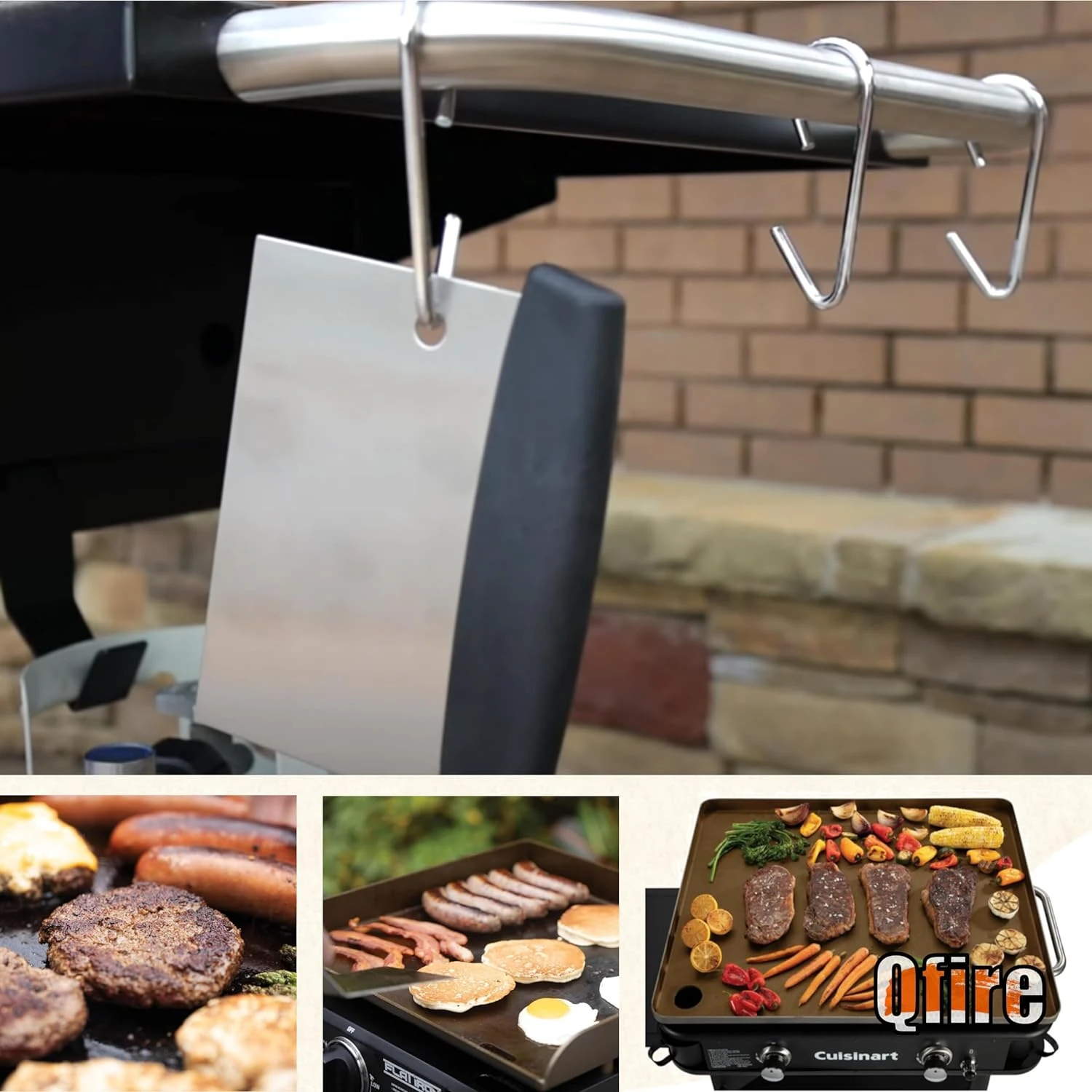 Flat Top Griddle Grill Scraper For Blackstone, Nexgrill, Traeger, Camp Chef, Member's Mark, Razor Etc Gas Griddles 8 Flat Top Griddle Grill Scraper For Blackstone, Nexgrill, Traeger, Camp Chef, Member's Mark, Razor Etc Gas Griddles - Image 6