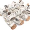 Gas Fireplace Logs, Ventless Ceramic Logs For Gas Fire Pits, 6 Pcs, Electric, Propane Gas Fireplace Decorative Inserts