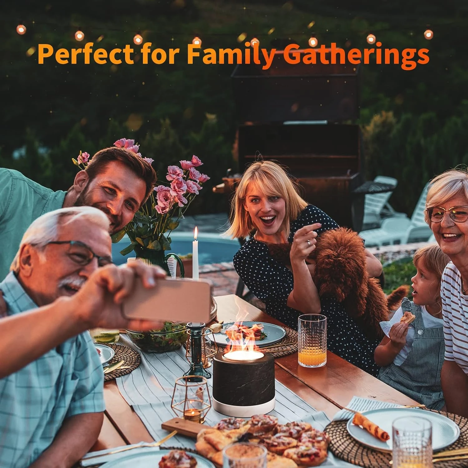 Mini Indoor Marble Tabletop Fire Pit, Clean Burning, Portable Table Top Fireplace Fire Bowl For Smores Home Decor Outdoor Patio Backyard Garden Decor 8 Mini Indoor Marble Tabletop Fire Pit, Clean Burning, Portable Table Top Fireplace Fire Bowl For Smores Home Decor Outdoor Patio Backyard Garden Decor - Image 6