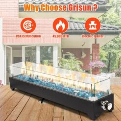 36 Inch Tabletop Propane Fire Pit, 50000 BTU, Stainless Steel Outdoor Portable Fire Pit With Cover And Windscreen 14 36 Inch Tabletop Propane Fire Pit, 50000 BTU, Stainless Steel Outdoor Portable Fire Pit With Cover And Windscreen -Cheap Grill Store 81eUAj6hVoL. AC SL1500