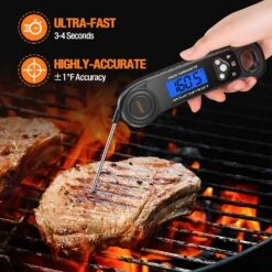 Digital Meat Thermometer For Grilling, Instant Read Food Thermometer Waterproof With Backlight For Cooking, Deep Fry, BBQ, Grill, Smoker And Roast -Cheap Grill Store 81egZHDRmyL. AC SL1500