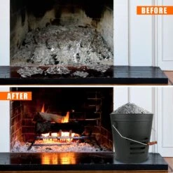 5.2 Gallon Coal Ash Bucket, Pellet Container And Pellet Storage Bucket For Fireplace, Stoves, Pellet Grills -Cheap Grill Store 81fdsSp0ncL. AC SL1500