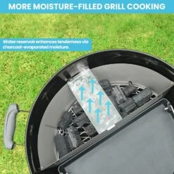 Charcoal Basket For Weber 22" Kettle, Stainless Steel Charcoal Basket With Removeable Water Reservoir, Briquet Holder For Weber & Other 22" Grills -Cheap Grill Store 81gcDtO7D6L. AC SL1500